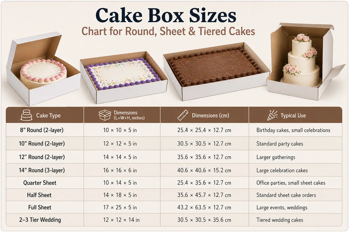 cake box all size