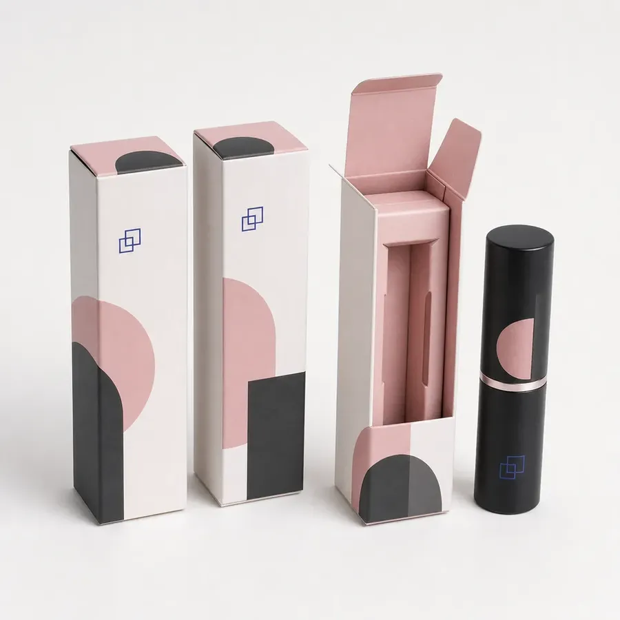 Easybox slim lipstick cartons with one open fitted insert