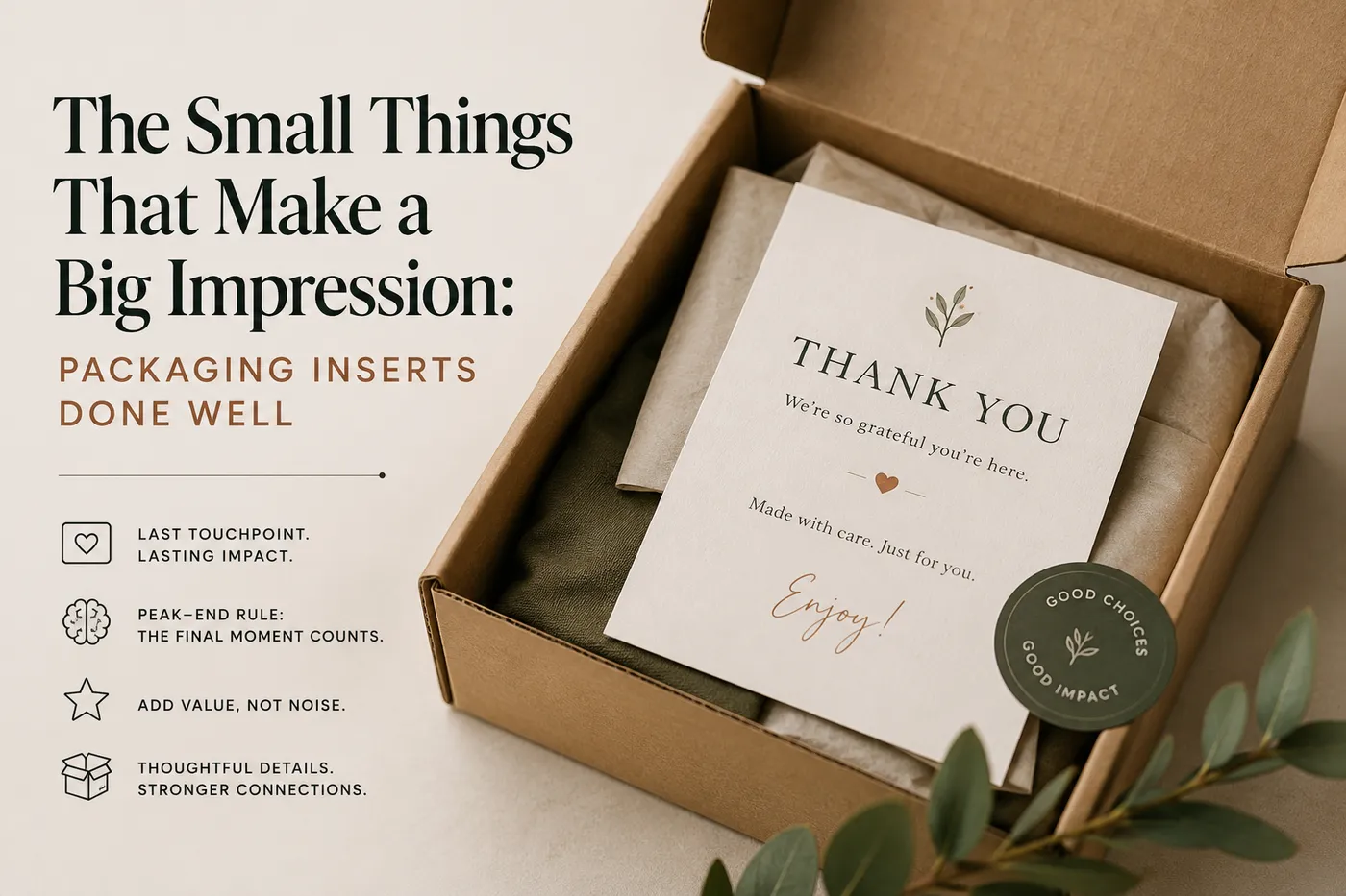 small Things That Make a Big Impression