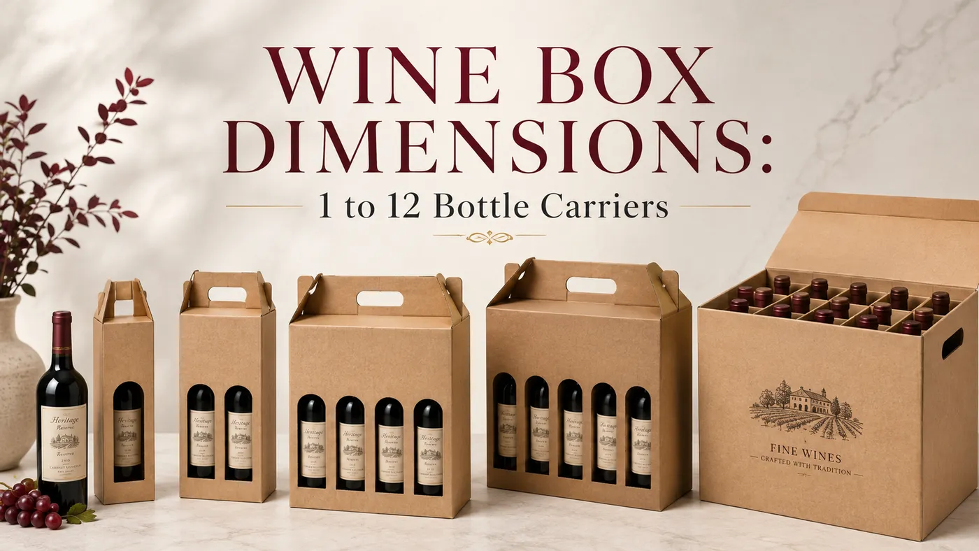 wine box dimension