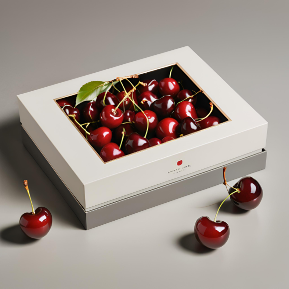 Custom Cherries Lid & Tray Packaging Boxes