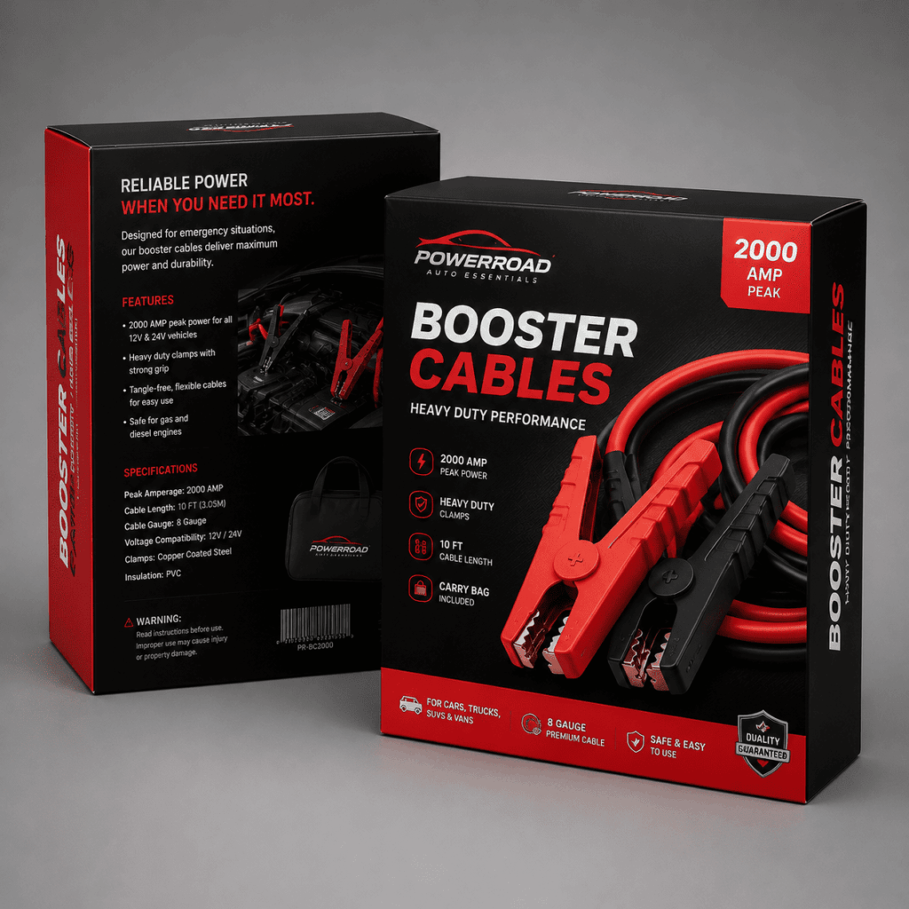 Custom Auto Booster Cable Packaging Boxes