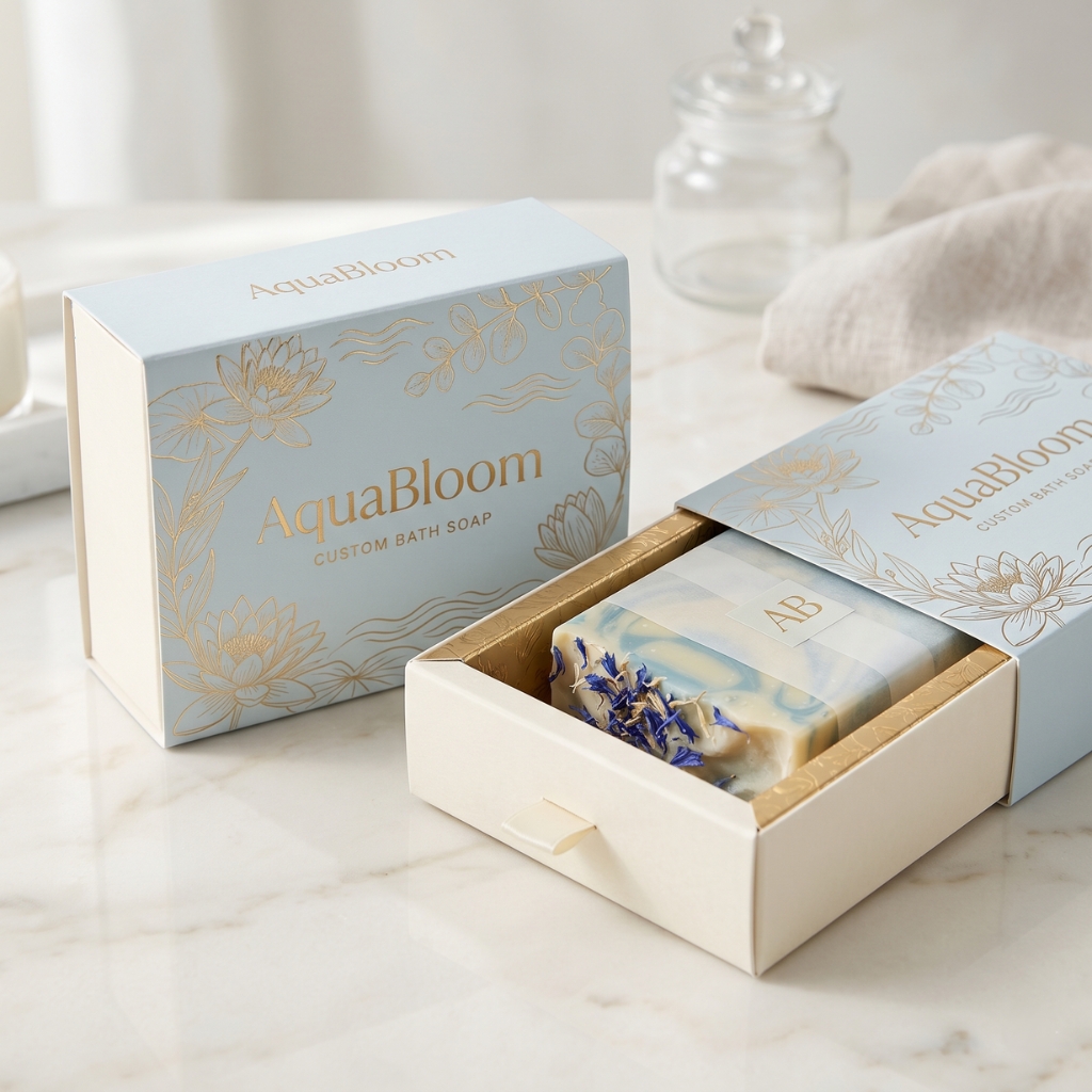 Custom Bath Soap Sleeve & Slide Drawer Boxes