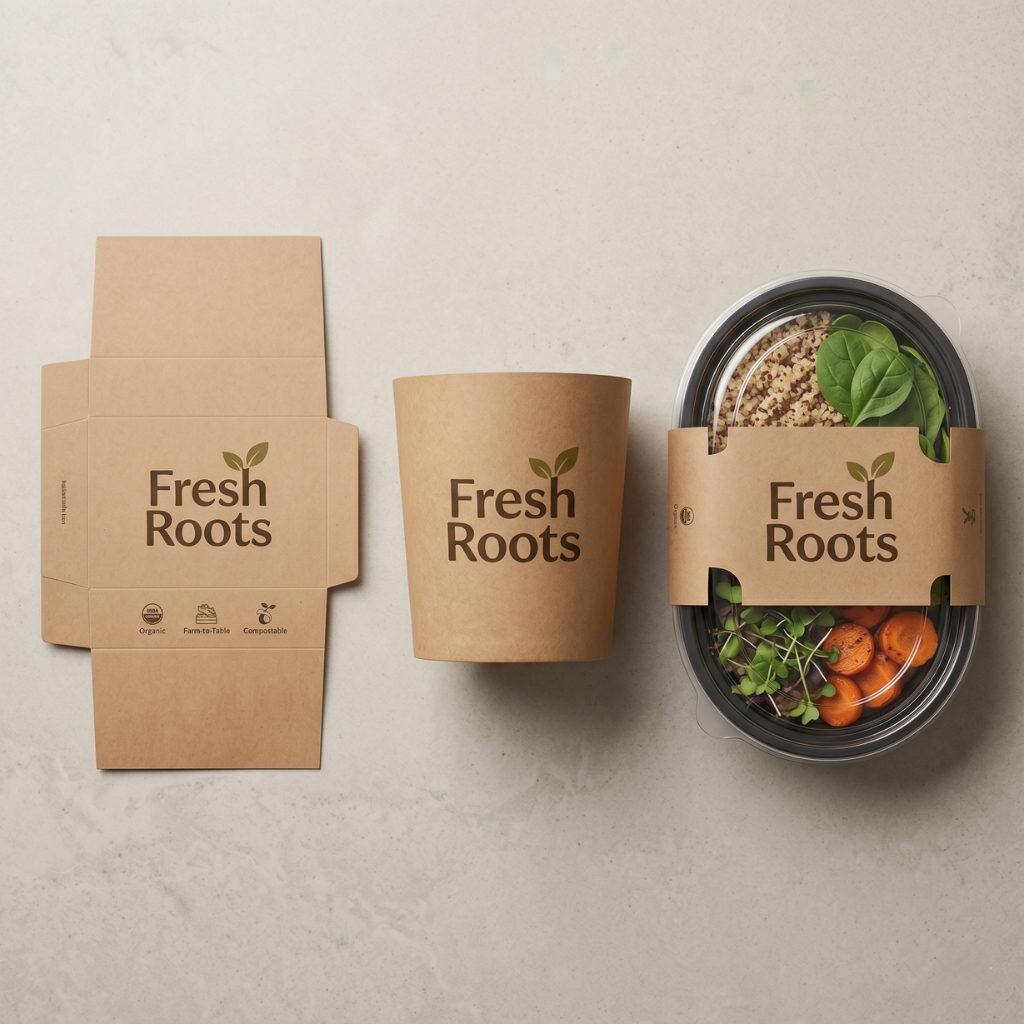 Custom Brown Healthy Food Sleeve