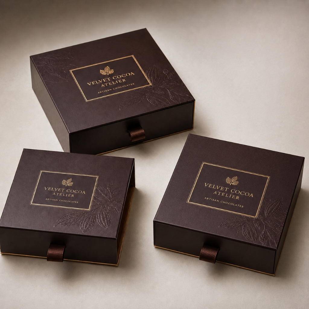 Custom Chocolate Drawer Style Packaging Boxes