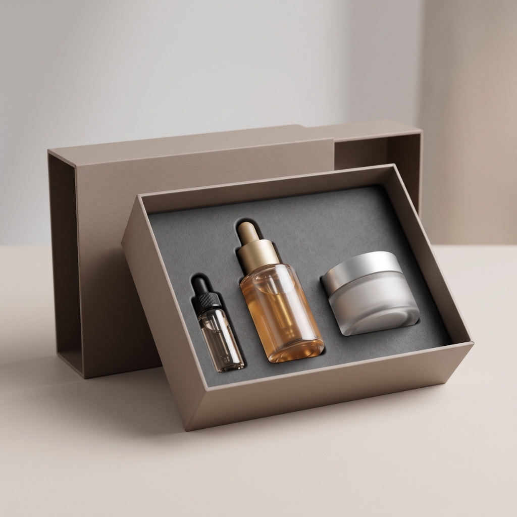 Custom Cosmetic Sleeve & Tray with Moulded Insert