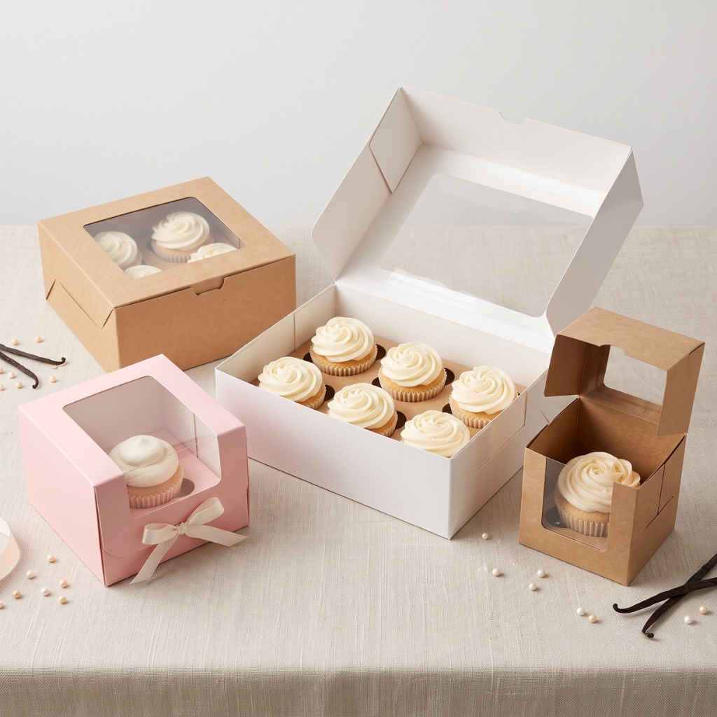 Custom Cupcake Packaging Boxes