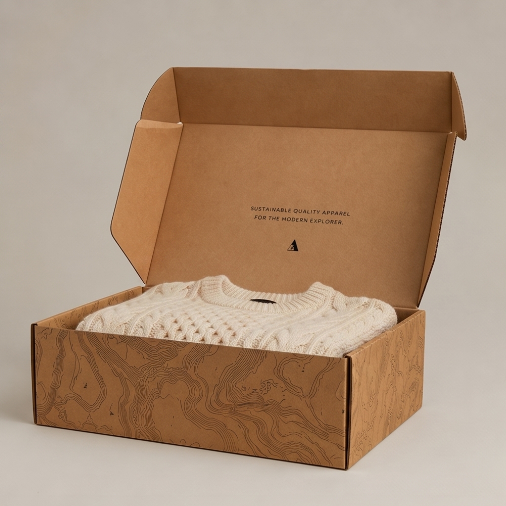 Custom Kraft Folding Apparel Boxes