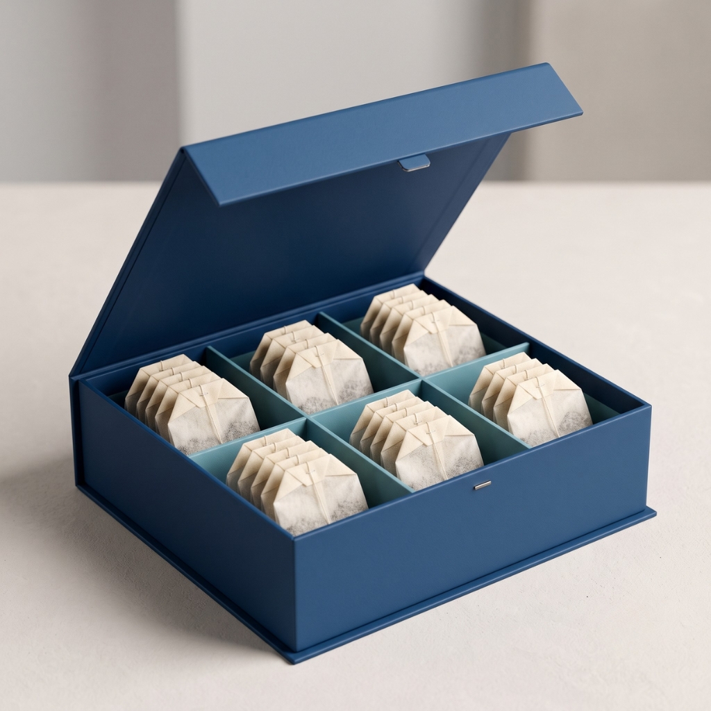 Custom Made Tea Boxes with Magnetic Closure