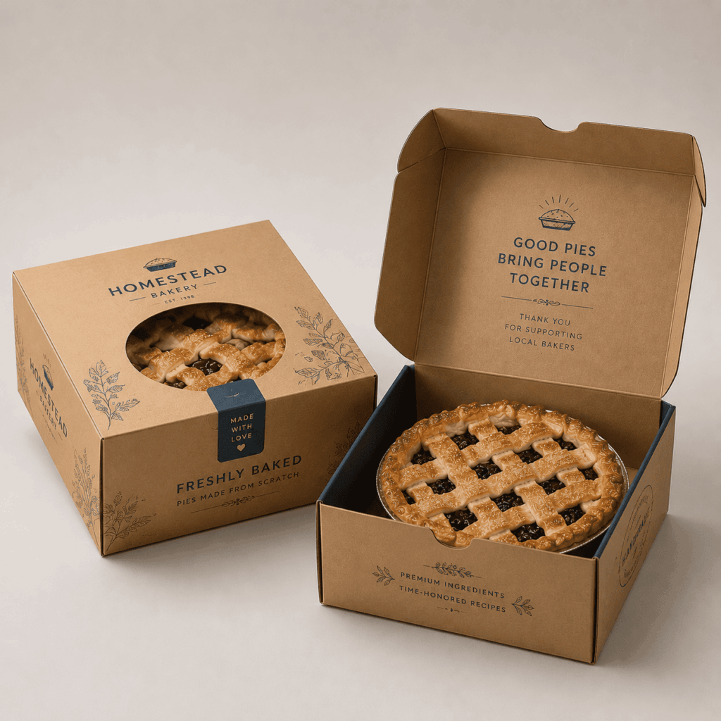 Custom Pie Packaging Boxes
