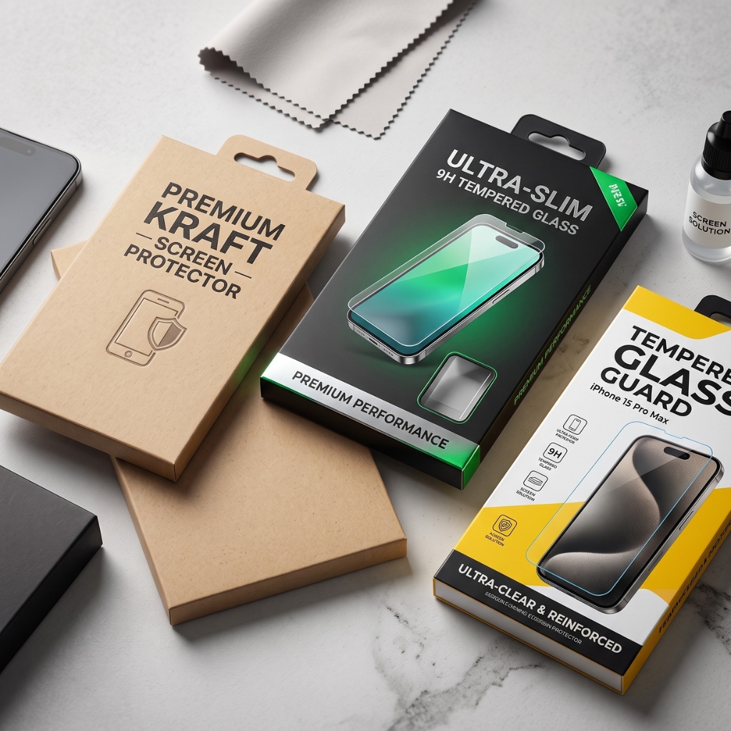 Custom Screen Protector Packaging Boxes