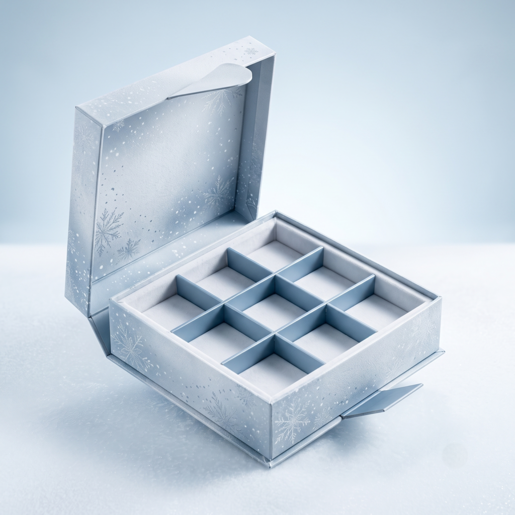 Custom Winter Themed Display Boxes