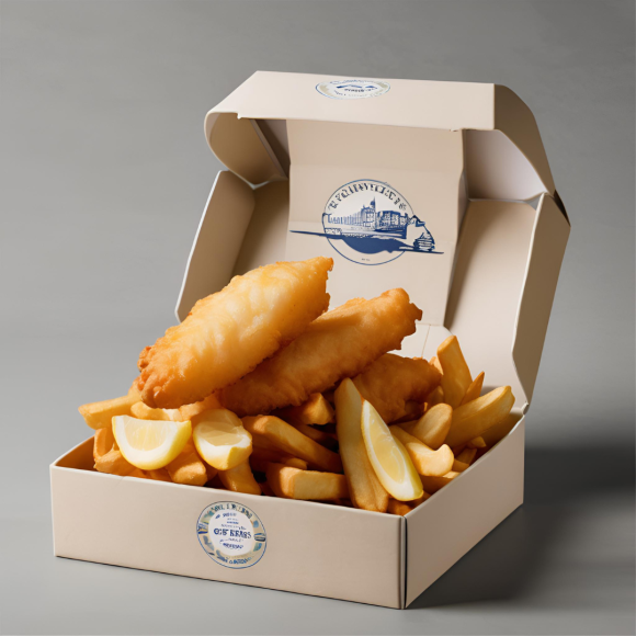Custom Fish & Chips Packaging Boxes Wholesale
