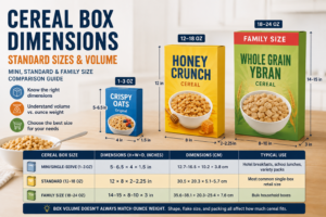 Cereal Box Dimensions