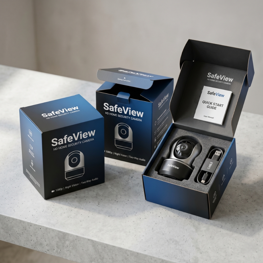 Custom Home Security Camera Packaging Boxes