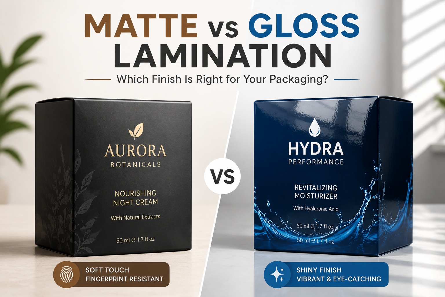 Matte Vs gloss Lamination