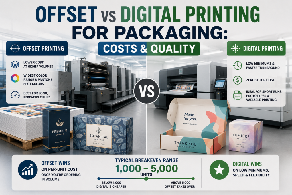 Offset vs Digital Printing for Packaging