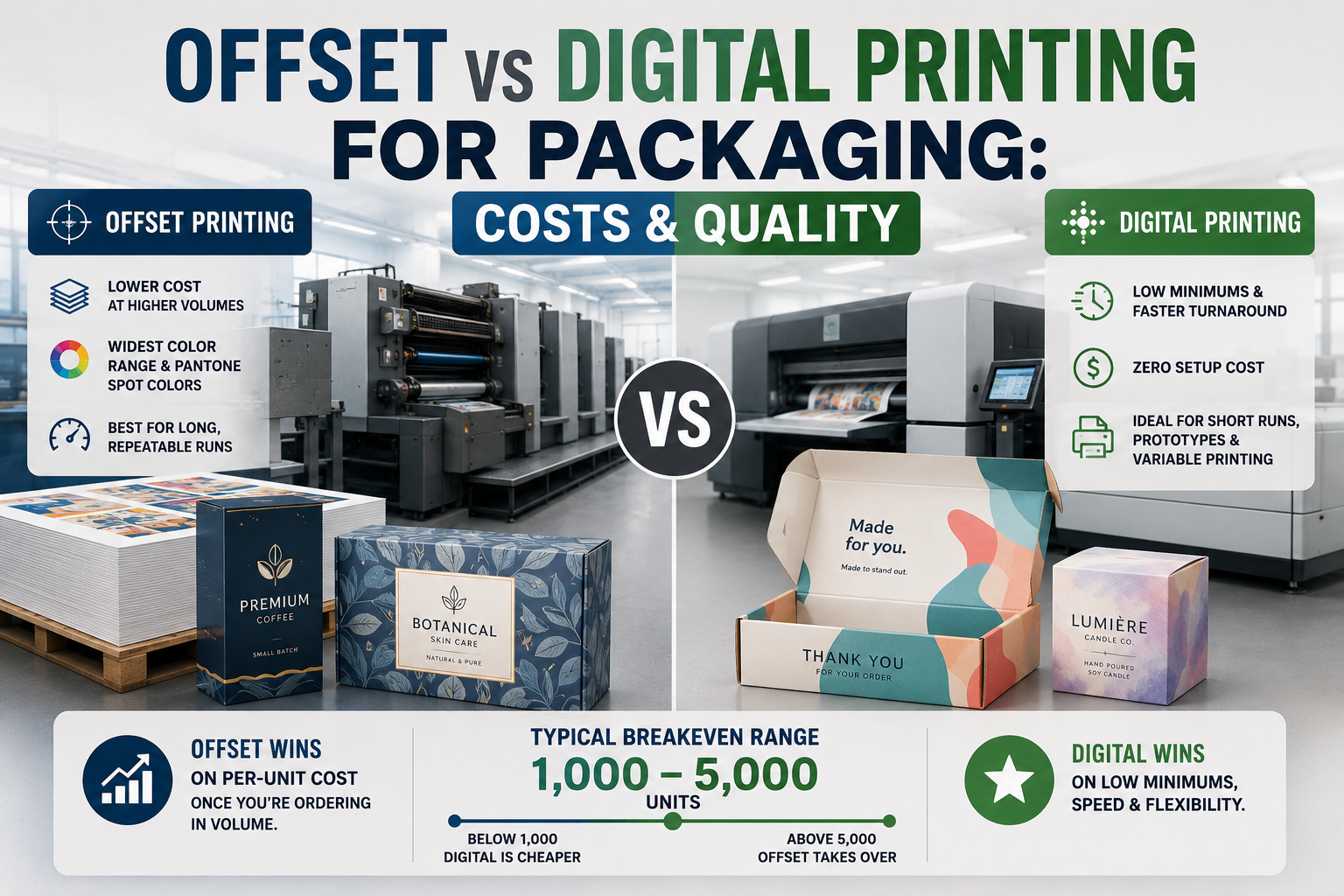 Offset vs Digital Printing for Packaging