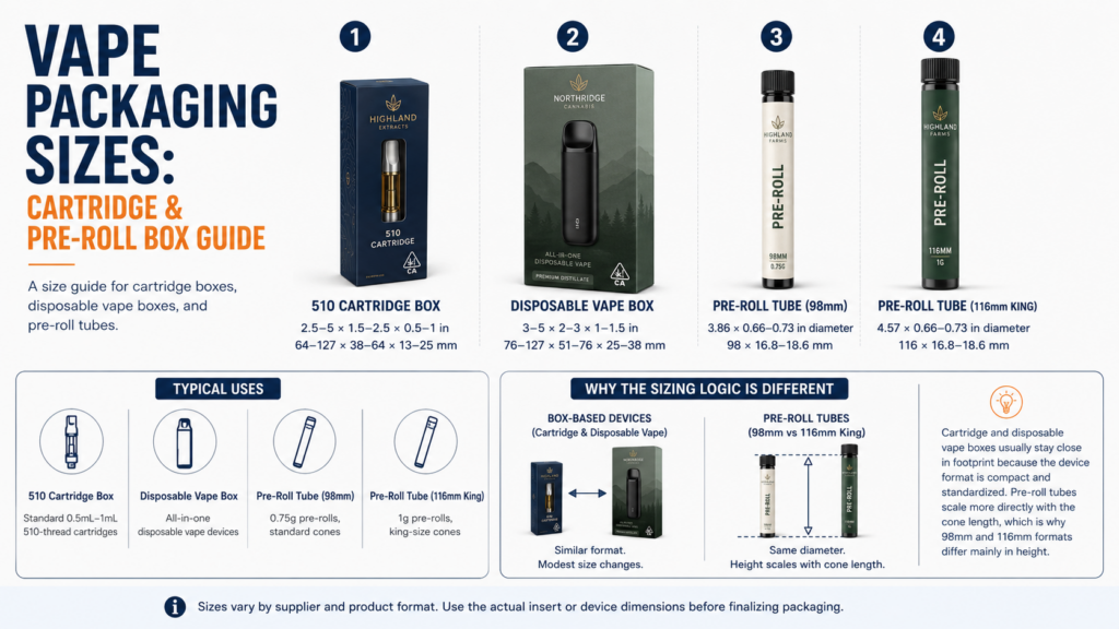 Vape Packaging Sizes