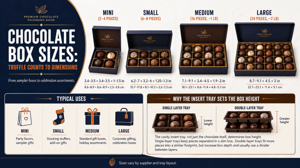 Chocolate Box Sizes