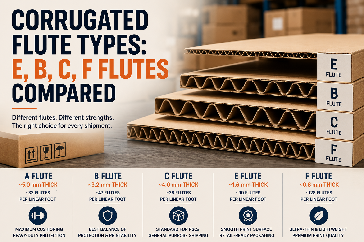 Corrugated Flute Types
