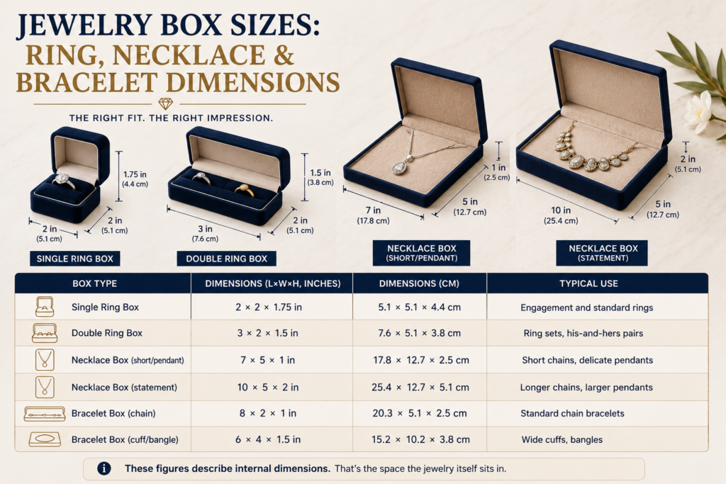 Jewelry Box Sizes