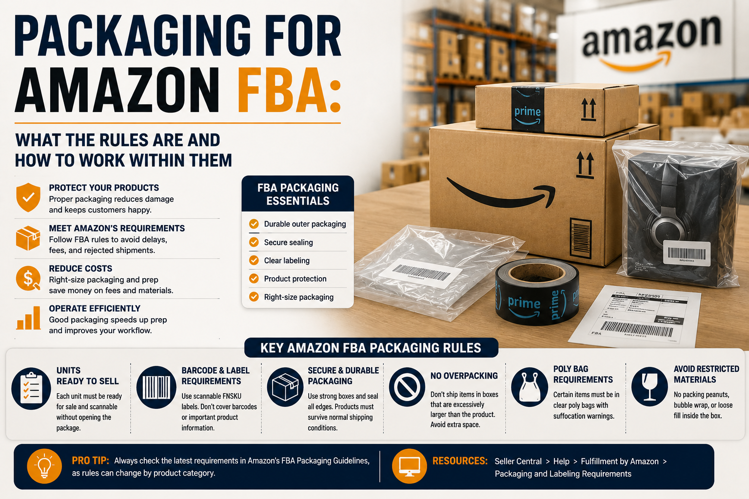 Packaging for Amazon FBA